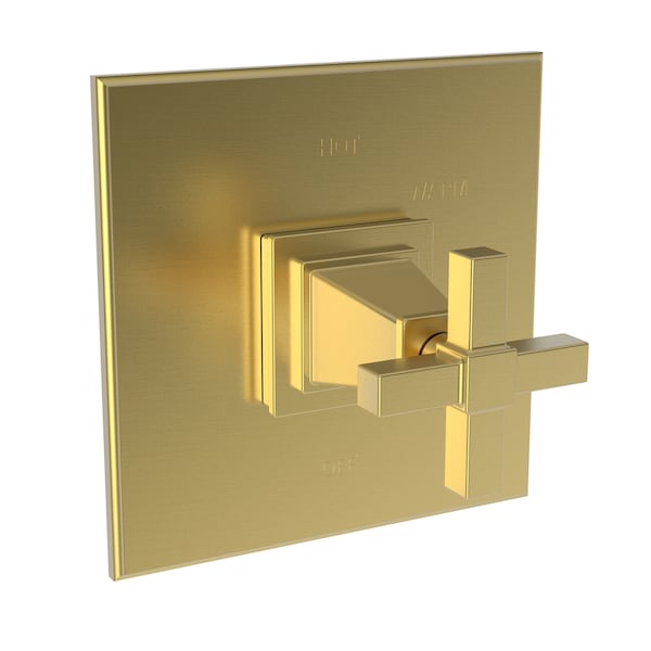 Newport Brass Shower Trim Plate W/ Handle. Less Showerhead, Arm And Flange, Gold 4-3154BP-24S - main